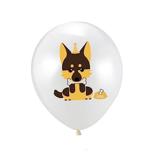 FUNNETOYU 20 Stück 12 Latexballons hundeballon bedruckter Latexballon Partyballons von FUNNETOYU