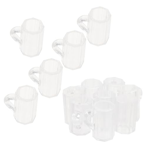 FUNNETOYU 20 Stück Miniatur Bierkrüge aus Transparentem Kunststoff mit Henkel Mini Puppenhaus Bierbecher Deko Kleine Mini Haus Bar Zubehör für Tischdekoration und Fotorequisiten FUNNETOYU 20 Stück Miniatur Bierkrüge aus Transparentem Kunststoff mit Henkel Mini Puppenhaus Bierbecher Deko Kleine Mini Haus Bar Zubehör für Tischdekoration und Fotorequisiten von FUNNETOYU