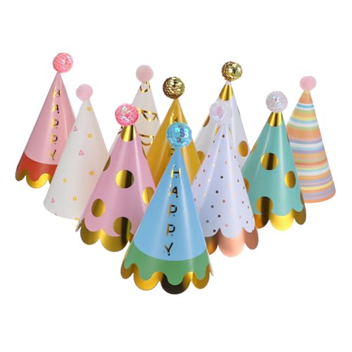 FUNNETOYU 20 Stück Teiliges Bunte Partyhüte aus Papier Leichte Geburtstagskegel für Erwachsene Komfortable Partydeko für Jungen und Mädchen Vielseitig für Geburtstagsfeiern und FUNNETOYU 20 Stück Teiliges Bunte Partyhüte aus Papier Leichte Geburtstagskegel für Erwachsene Komfortable Partydeko für Jungen und Mädchen Vielseitig für Geburtstagsfeiern und von FUNNETOYU