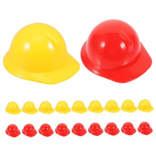 FUNNETOYU 20 Stück Teiliges Mini Bauhelm aus Kunststoff Kleine Sicherheitshelme für Puppen Vielseitig für Partydekoration Bastelprojekte und Spielszene Gelb und Rot Kindgerecht FUNNETOYU 20 Stück Teiliges Mini Bauhelm aus Kunststoff Kleine Sicherheitshelme für Puppen Vielseitig für Partydekoration Bastelprojekte und Spielszene Gelb und Rot Kindgerecht von FUNNETOYU