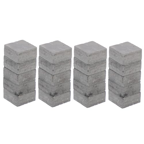 FUNNETOYU 20 Stück Teiliges Miniatur Ziegelstein Graue Simulation Bausteine für DIY Mikro Landschaftsdekoration Sicher Poliert Vielseitig für Modellbau Puppenhaus Sandtisch Garten und FUNNETOYU 20 Stück Teiliges Miniatur Ziegelstein Graue Simulation Bausteine für DIY Mikro Landschaftsdekoration Sicher Poliert Vielseitig für Modellbau Puppenhaus Sandtisch Garten und von FUNNETOYU