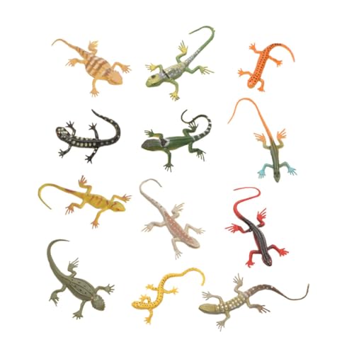 FUNNETOYU 24 Stück Teiliges Realistische Eidechsen Figuren aus Kunststoff Lebensechte Gecko für Rollenspiele Bunte Reptilien Nachbildung Kindgerechtes Lernspielzeug Langlebig und FUNNETOYU 24 Stück Teiliges Realistische Eidechsen Figuren aus Kunststoff Lebensechte Gecko für Rollenspiele Bunte Reptilien Nachbildung Kindgerechtes Lernspielzeug Langlebig und von FUNNETOYU