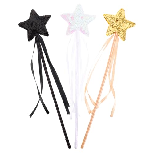 FUNNETOYU 3 Stück Magische Stäbe mit Sternform Glitzernde Feenstäbe für Mädchen Leichte und Vielseitige Party Cosplay Accessoires für Aufführungen und Fotografie FUNNETOYU 3 Stück Magische Stäbe mit Sternform Glitzernde Feenstäbe für Mädchen Leichte und Vielseitige Party Cosplay Accessoires für Aufführungen und Fotografie von FUNNETOYU