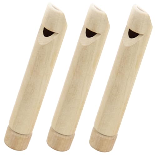 FUNNETOYU 3 Stück Teiliges Holzpfeifen Leichte Holz Trillerpfeifen mit Glatter Oberfläche Einfache Handhabung für Anfänger Praktisches Lerninstrument und FUNNETOYU 3 Stück Teiliges Holzpfeifen Leichte Holz Trillerpfeifen mit Glatter Oberfläche Einfache Handhabung für Anfänger Praktisches Lerninstrument und von FUNNETOYU