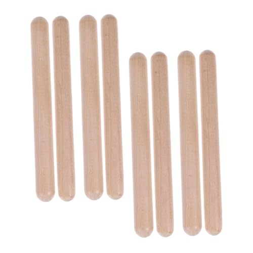 FUNNETOYU 4 Paare Holz Klangstäbe für Bunte Sichere Rhythmus Instrumente zum Musizieren mit Cajon Djembe Bongos Fördert Rhythmusgefühl und Musikalische Früherziehung FUNNETOYU 4 Paare Holz Klangstäbe für Bunte Sichere Rhythmus Instrumente zum Musizieren mit Cajon Djembe Bongos Fördert Rhythmusgefühl und Musikalische Früherziehung von FUNNETOYU