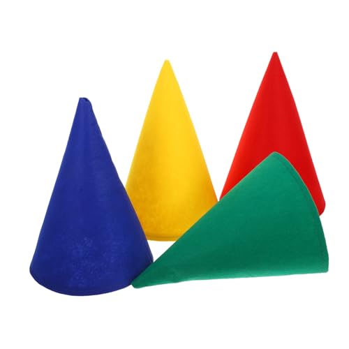 FUNNETOYU 4 Stück Filz Zwergenmützen Kegelmützen für Erwachsene und Lustige Partyhüte für Halloween Weihnachten Geburtstagsfeiern Cosplay Zubehör FUNNETOYU 4 Stück Filz Zwergenmützen Kegelmützen für Erwachsene und Lustige Partyhüte für Halloween Weihnachten Geburtstagsfeiern Cosplay Zubehör von FUNNETOYU