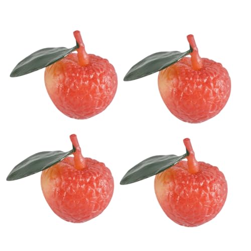 FUNNETOYU 4 Stück Künstliche Lychee Modelle aus PVC Realistische Nachbildung Langlebig und Farbecht für Tischdeko Obstschalen Fotorequisiten und Heimdekoration FUNNETOYU 4 Stück Künstliche Lychee Modelle aus PVC Realistische Nachbildung Langlebig und Farbecht für Tischdeko Obstschalen Fotorequisiten und Heimdekoration von FUNNETOYU