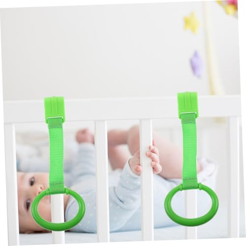 FUNNETOYU 4 Stück Pull Up Ringe Grün Laufgittergriffe zur Unterstützung Beim Stehen und Gehen Vielseitige Haltegriffe für Babybett Laufstall und Krippe Fördert Selbstständigkeit und FUNNETOYU 4 Stück Pull Up Ringe Grün Laufgittergriffe zur Unterstützung Beim Stehen und Gehen Vielseitige Haltegriffe für Babybett Laufstall und Krippe Fördert Selbstständigkeit und von FUNNETOYU