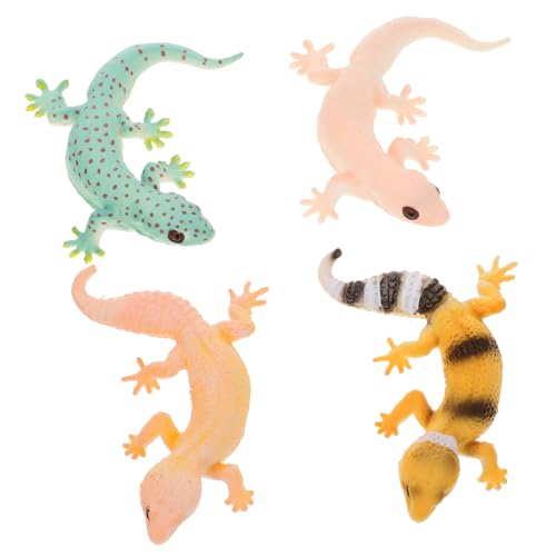 FUNNETOYU 4 Stück Realistische Echsen Spielfiguren Kunststoff Reptilien Modell Garten Dekoration Lernspielzeug für Vorschule und Kreativität FUNNETOYU 4 Stück Realistische Echsen Spielfiguren Kunststoff Reptilien Modell Garten Dekoration Lernspielzeug für Vorschule und Kreativität von FUNNETOYU