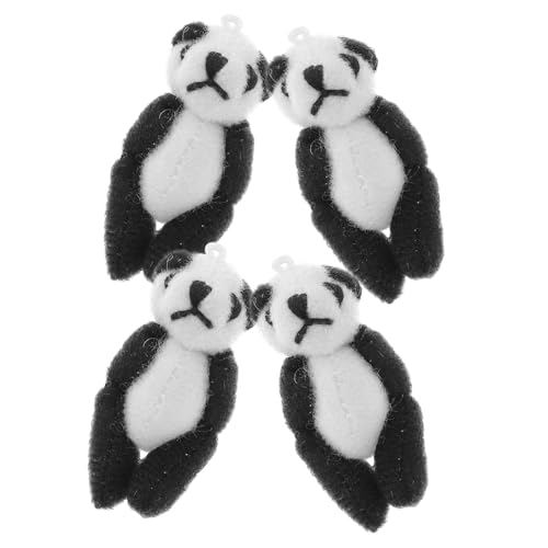 FUNNETOYU 4 Stück Teiliges Mini Panda Plüschtier Kleine Kuscheltier Figuren Weiche Gefüllte Panda Stofftiere FUNNETOYU 4 Stück Teiliges Mini Panda Plüschtier Kleine Kuscheltier Figuren Weiche Gefüllte Panda Stofftiere von FUNNETOYU
