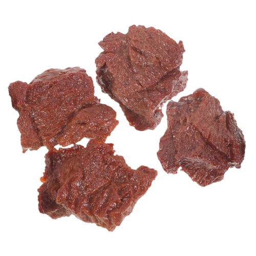 FUNNETOYU 4 Stück Teiliges Realistisches Rindfleisch Modell Künstliche Gekochte Steak Deko Lebensmittelechtes Detailgetreue Simulation für Küche Fotografie und Spiel FUNNETOYU 4 Stück Teiliges Realistisches Rindfleisch Modell Künstliche Gekochte Steak Deko Lebensmittelechtes Detailgetreue Simulation für Küche Fotografie und Spiel von FUNNETOYU