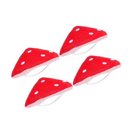 FUNNETOYU 4 Stück Teiliges Roter Pilzhüte mit Weißen Punkten Leichter Cartoon-pilzhut für Bequeme Cosplay-kopfbedeckung für Partys Bühnenauftritte und Festliche Anlässe Innendurchmesser FUNNETOYU 4 Stück Teiliges Roter Pilzhüte mit Weißen Punkten Leichter Cartoon-pilzhut für Bequeme Cosplay-kopfbedeckung für Partys Bühnenauftritte und Festliche Anlässe Innendurchmesser von FUNNETOYU