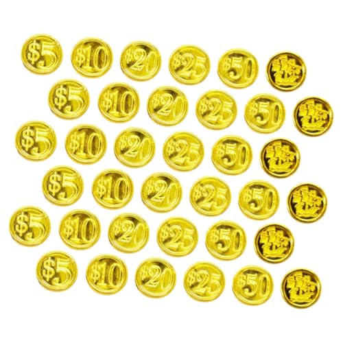 FUNNETOYU 48 Stück Teiliges Piratenmünzen spielset aus Leichtem Kunststoff Wiederverwendbare Spielgeld Requisiten für Schatzsuchen Piratenpartys Brettspiele und Kindergeburtstage Kleine FUNNETOYU 48 Stück Teiliges Piratenmünzen spielset aus Leichtem Kunststoff Wiederverwendbare Spielgeld Requisiten für Schatzsuchen Piratenpartys Brettspiele und Kindergeburtstage Kleine von FUNNETOYU