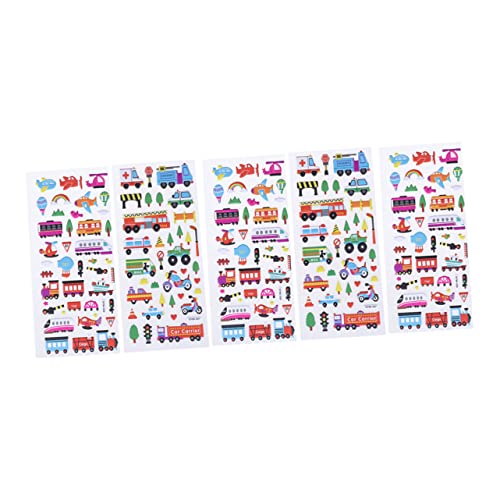 FUNNETOYU 5 Blatt 3D-Blasenaufkleber für wandverkleidung Wand polsterung Bubble schaunstoff car Stickers spielzeuge D Aufkleber Toys Verkehrsblasenaufkleber Aufkleber für Autoblasen von FUNNETOYU