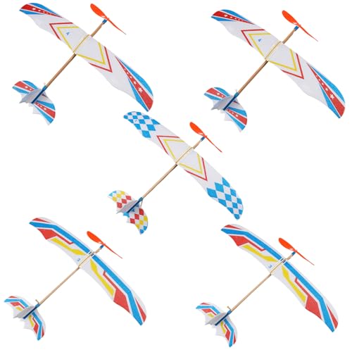 FUNNETOYU 5 Stück Selbstgemacht Segelflugzeug Spielzeug für Kinder Handgemachte Flugzeuge zur Kreativität und Motorik Pädagogisches Outdoor Spielzeug für Geburtstage und Feste FUNNETOYU 5 Stück Selbstgemacht Segelflugzeug Spielzeug für Kinder Handgemachte Flugzeuge zur Kreativität und Motorik Pädagogisches Outdoor Spielzeug für Geburtstage und Feste von FUNNETOYU