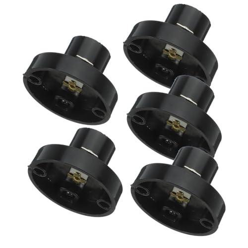 FUNNETOYU 5 Stück Lampenfassung Schraubsockel aus Metall und Bakelit Langlebiger Glühbirnenhalter für Elektrische Experimente Vielseitig Einsetzbar in Haushalt und Gewerbe FUNNETOYU 5 Stück Lampenfassung Schraubsockel aus Metall und Bakelit Langlebiger Glühbirnenhalter für Elektrische Experimente Vielseitig Einsetzbar in Haushalt und Gewerbe von FUNNETOYU