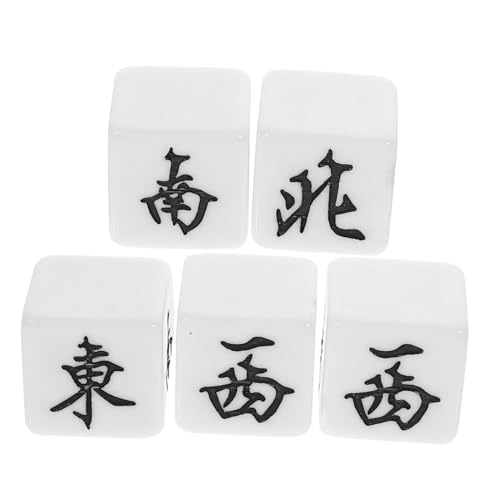 FUNNETOYU 5 Stück Mahjong Würfel Teilig Acryl Windrichtungswürfel Vielseitige Spielwürfel für Brettspiele und Partyspiele Leicht Tragbar und Langlebig Praktisches Zubehör für Würfelspiele FUNNETOYU 5 Stück Mahjong Würfel Teilig Acryl Windrichtungswürfel Vielseitige Spielwürfel für Brettspiele und Partyspiele Leicht Tragbar und Langlebig Praktisches Zubehör für Würfelspiele von FUNNETOYU
