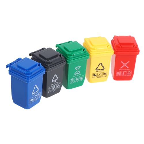 FUNNETOYU 5 Stück Miniatur Mülltonnen Mini Outdoor Abfalleimer für Puppenhaus Deko Präzise Gefertigte Mini Müllbehälter für Modellbau Vielseitig Einsetzbar und Handlich für Kleine FUNNETOYU 5 Stück Miniatur Mülltonnen Mini Outdoor Abfalleimer für Puppenhaus Deko Präzise Gefertigte Mini Müllbehälter für Modellbau Vielseitig Einsetzbar und Handlich für Kleine von FUNNETOYU
