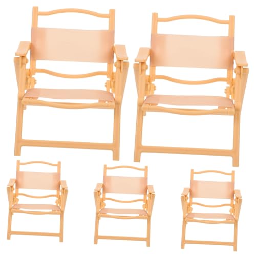 FUNNETOYU 5 Stück Miniaturstühle Für Puppenhaus Klappstuhl Mini Möbel Für Puppenhaus Miniaturszene Kleiner Stuhl Tischdekoration Mini Möbel Ornament Loungesessel FUNNETOYU 5 Stück Miniaturstühle Für Puppenhaus Klappstuhl Mini Möbel Für Puppenhaus Miniaturszene Kleiner Stuhl Tischdekoration Mini Möbel Ornament Loungesessel von FUNNETOYU
