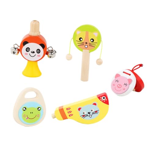FUNNETOYU 5 Stück Teiliges Holz Percussion Instrumente Pädagogisches Musikspielzeug für Cartoonartige Klangspielzeuge zur Musikalischen Frühförderung für Vorschule und Kreative Entwicklung FUNNETOYU 5 Stück Teiliges Holz Percussion Instrumente Pädagogisches Musikspielzeug für Cartoonartige Klangspielzeuge zur Musikalischen Frühförderung für Vorschule und Kreative Entwicklung von FUNNETOYU