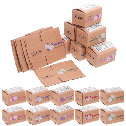 FUNNETOYU 50 Stück Maßstab Realistische Mini Dollhouse Versandkartons für Kreative Geschenkverpackung und Kleine Geschäftsnutzung FUNNETOYU 50 Stück Maßstab Realistische Mini Dollhouse Versandkartons für Kreative Geschenkverpackung und Kleine Geschäftsnutzung von FUNNETOYU