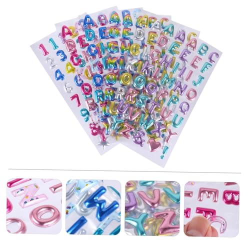 FUNNETOYU 6 Blätter Glitzer Sticker mit Zahlen und Buchstaben Selbstklebende Goldene Aufkleber Dekorative Puzzle Aufkleber für Scrapbooking Geschenke Kinderbasteln Vielseitig Verwendbar FUNNETOYU 6 Blätter Glitzer Sticker mit Zahlen und Buchstaben Selbstklebende Goldene Aufkleber Dekorative Puzzle Aufkleber für Scrapbooking Geschenke Kinderbasteln Vielseitig Verwendbar von FUNNETOYU