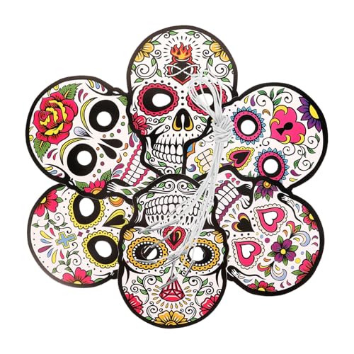 FUNNETOYU 6 Stück Teiliges Bunte Papiermasken Tag der Toten Festival Dekorative Halloween Masken für Erwachsene und Leichte DIY Totenkopfmasken für Party Karneval Kostüm und Fasching FUNNETOYU 6 Stück Teiliges Bunte Papiermasken Tag der Toten Festival Dekorative Halloween Masken für Erwachsene und Leichte DIY Totenkopfmasken für Party Karneval Kostüm und Fasching von FUNNETOYU