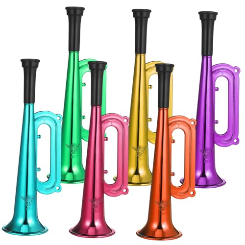 FUNNETOYU 6 Stück Teiliges Kunststoff Bunte Trompeten für Sportveranstaltungen und Partys Lustige Blasinstrumente für Mädchen und Jungen zum Jubeln und Musizieren FUNNETOYU 6 Stück Teiliges Kunststoff Bunte Trompeten für Sportveranstaltungen und Partys Lustige Blasinstrumente für Mädchen und Jungen zum Jubeln und Musizieren von FUNNETOYU