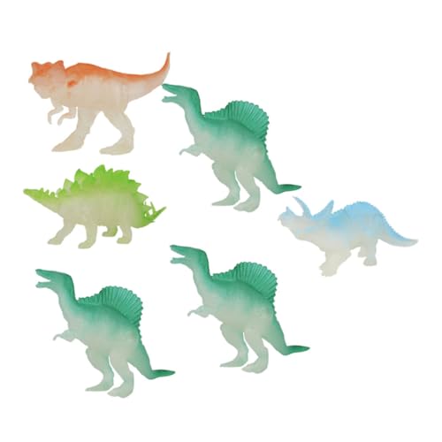 FUNNETOYU 6 Stück Teiliges Mini Dinosaurier Leuchtende Simulation Tiere Kunststoff Modell für Lernspielzeug Party Mitgebsel FUNNETOYU 6 Stück Teiliges Mini Dinosaurier Leuchtende Simulation Tiere Kunststoff Modell für Lernspielzeug Party Mitgebsel von FUNNETOYU