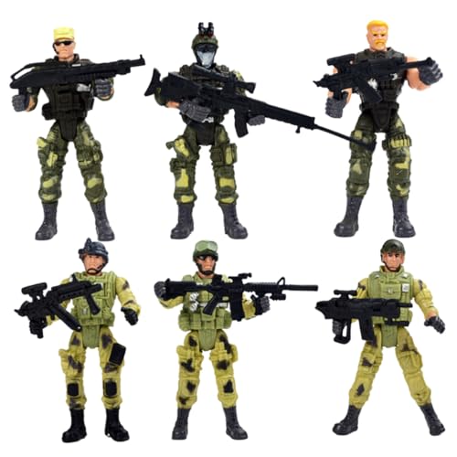 FUNNETOYU 6 Stück Teiliges Special Forces Soldaten aus Kunststoff Realistische Militärmodelle für Jungen und Mädchen Fördert Hand Auge Koordination und Spielerisches Lernen Sicher und FUNNETOYU 6 Stück Teiliges Special Forces Soldaten aus Kunststoff Realistische Militärmodelle für Jungen und Mädchen Fördert Hand Auge Koordination und Spielerisches Lernen Sicher und von FUNNETOYU