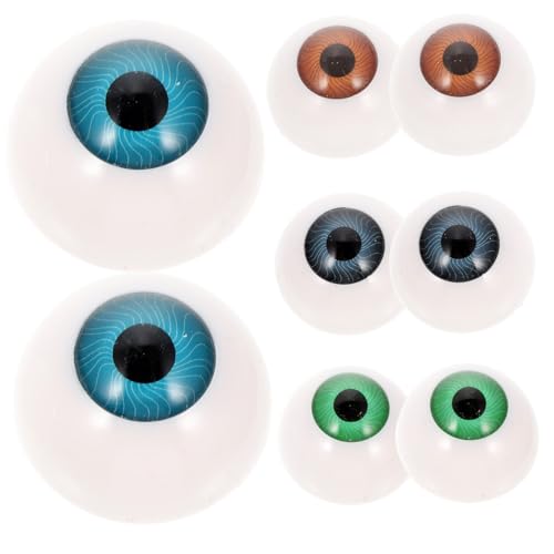 FUNNETOYU 8 Stück Teiliges Hohle Bunte Puppenaugen Gruselige Halloween Deko DIY Bastelzubehör Langlebige Kunststoffaugen für Masken und Horror Partydekoration Zufällige Farbe FUNNETOYU 8 Stück Teiliges Hohle Bunte Puppenaugen Gruselige Halloween Deko DIY Bastelzubehör Langlebige Kunststoffaugen für Masken und Horror Partydekoration Zufällige Farbe von FUNNETOYU