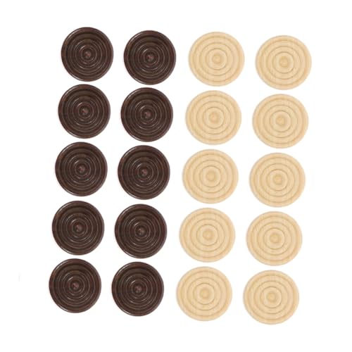 FUNNETOYU 96 Stück Teiliges Holz Schachspiel Zubehör Runde Schachfiguren Glatt Verarbeitete Spielsteine für Brettspiele Langlebig und Hautfreundlich für Reisen FUNNETOYU 96 Stück Teiliges Holz Schachspiel Zubehör Runde Schachfiguren Glatt Verarbeitete Spielsteine für Brettspiele Langlebig und Hautfreundlich für Reisen von FUNNETOYU