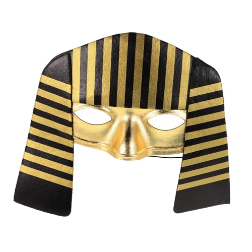 FUNNETOYU Ägyptische Maske Halloween Cosplay Kostüm Requisit Leichtes Material Wiederverwendbar Fasching Party Zubehör FUNNETOYU Ägyptische Maske Halloween Cosplay Kostüm Requisit Leichtes Material Wiederverwendbar Fasching Party Zubehör von FUNNETOYU