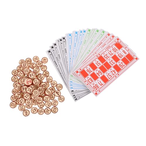 FUNNETOYU Bingo Schachspiel Holzspielset mit Zahlenkarten und Spielfiguren Langlebiges Brettspiel für Erwachsene für Party und Familienspiele Praktisches Lernspielzeug FUNNETOYU Bingo Schachspiel Holzspielset mit Zahlenkarten und Spielfiguren Langlebiges Brettspiel für Erwachsene für Party und Familienspiele Praktisches Lernspielzeug von FUNNETOYU