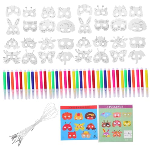 FUNNETOYU DIY Tiermasken Bemalen mit Stiften Leichte Papiermasken für Geburtstag Schule Halloween Kreative Bastelprojekte und Gruppenspiele FUNNETOYU DIY Tiermasken Bemalen mit Stiften Leichte Papiermasken für Geburtstag Schule Halloween Kreative Bastelprojekte und Gruppenspiele von FUNNETOYU