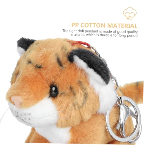 FUNNETOYU Dekorativer Tiger Anhänger Plüschtier Schlüsselanhänger Kuscheltier Rucksackanhänger Kreatives DIY Tiermotiv Gelb Niedlich Kleine Stofffigur FUNNETOYU Dekorativer Tiger Anhänger Plüschtier Schlüsselanhänger Kuscheltier Rucksackanhänger Kreatives DIY Tiermotiv Gelb Niedlich Kleine Stofffigur von FUNNETOYU