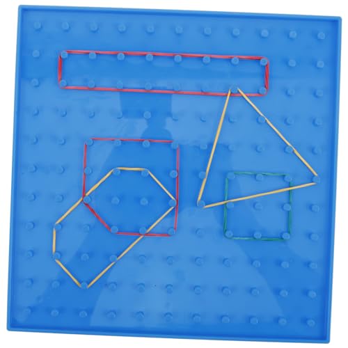 FUNNETOYU Doppelseitiges Geobrett Lernspielzeug für Grundschüler Kindgerechtes Pädagogisches Steckbrett aus Kunststoff Geometrisches Formenpuzzle mit Bunten Gummibändern Fördert FUNNETOYU Doppelseitiges Geobrett Lernspielzeug für Grundschüler Kindgerechtes Pädagogisches Steckbrett aus Kunststoff Geometrisches Formenpuzzle mit Bunten Gummibändern Fördert von FUNNETOYU