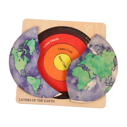 FUNNETOYU Erde Schichten Puzzle Holzmodell DIY Lernspielzeug für Pädagogisches Erdglobus Puzzle Geografieverständnis Räumlicher Vorstellungskraft und Gruppenaktivität FUNNETOYU Erde Schichten Puzzle Holzmodell DIY Lernspielzeug für Pädagogisches Erdglobus Puzzle Geografieverständnis Räumlicher Vorstellungskraft und Gruppenaktivität von FUNNETOYU