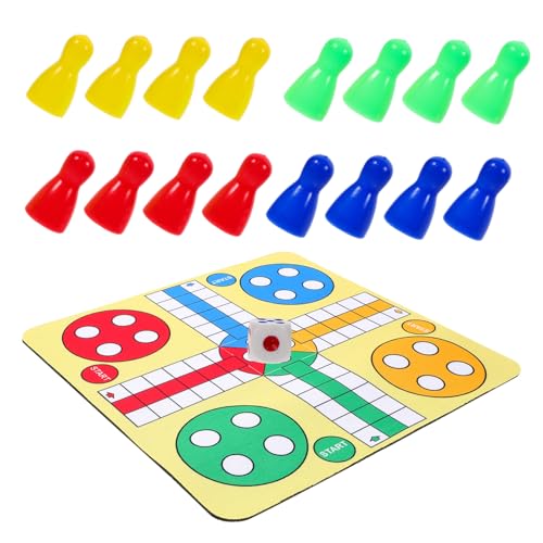 FUNNETOYU Flying Chess Kompakt Tragbares Schachspiel Brettspiel Tischspiel Hand Auge Koordination Denkfähigkeit Reisegeeignet FUNNETOYU Flying Chess Kompakt Tragbares Schachspiel Brettspiel Tischspiel Hand Auge Koordination Denkfähigkeit Reisegeeignet von FUNNETOYU