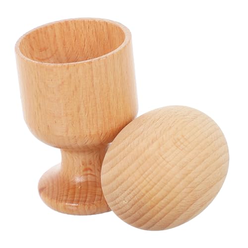 FUNNETOYU Frühförderndes Holzspielzeug mit Ei und Becher Motorik und Feinmotoriktraining Sicheres Lernspielzeug für Junge Mädchen und Kleinkinder Tragbar und Praktisch für Spielerisches FUNNETOYU Frühförderndes Holzspielzeug mit Ei und Becher Motorik und Feinmotoriktraining Sicheres Lernspielzeug für Junge Mädchen und Kleinkinder Tragbar und Praktisch für Spielerisches von FUNNETOYU