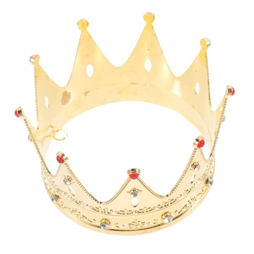 FUNNETOYU Goldene Cosplay Krone Haarschmuck für Mädchen Leichte Dekorative Geburtstagskrone Modisches Partyaccessoire für Prinzessinnen Geeignet für Kostüm Festtagsanlässe FUNNETOYU Goldene Cosplay Krone Haarschmuck für Mädchen Leichte Dekorative Geburtstagskrone Modisches Partyaccessoire für Prinzessinnen Geeignet für Kostüm Festtagsanlässe von FUNNETOYU