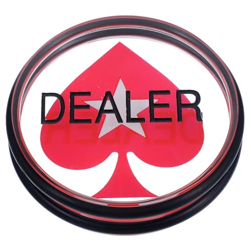 FUNNETOYU Großer Poker Dealer Button aus Acryl Robuster Chips Zähler für Poker und Glücksspiel Zubehör Vielseitiger Marker für Hold und Lernspiele FUNNETOYU Großer Poker Dealer Button aus Acryl Robuster Chips Zähler für Poker und Glücksspiel Zubehör Vielseitiger Marker für Hold und Lernspiele von FUNNETOYU