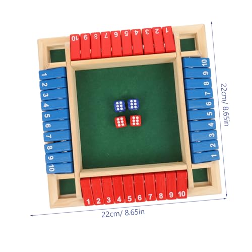 FUNNETOYU Holz Zahlen Würfelspiel Lustiges Party Brettspiel mit Zahlen Interaktives Gesellschaftsspiel für Familie und Freunde Fördert Gehirnkoordination und Unterhaltung FUNNETOYU Holz Zahlen Würfelspiel Lustiges Party Brettspiel mit Zahlen Interaktives Gesellschaftsspiel für Familie und Freunde Fördert Gehirnkoordination und Unterhaltung von FUNNETOYU