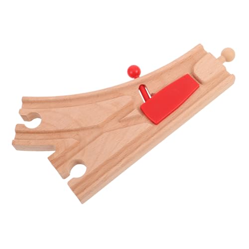 FUNNETOYU Holzeisenbahn Erweiterungsset mit Brücke Schienen zubehör aus Langlebigem Holz für Kreatives Pädagogisches Spiel Kompatibel mit Holzschienen für Jungen und Mädchen FUNNETOYU Holzeisenbahn Erweiterungsset mit Brücke Schienen zubehör aus Langlebigem Holz für Kreatives Pädagogisches Spiel Kompatibel mit Holzschienen für Jungen und Mädchen von FUNNETOYU