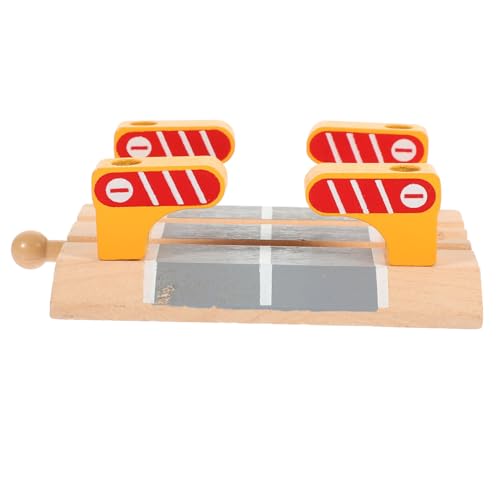 FUNNETOYU Holzeisenbahn Zubehör Holz Schienen Absperrung DIY Modell Eisenbahn Schienen Zubehör Bastelset für Kreatives Denkvermögen und Feinmotorik FUNNETOYU Holzeisenbahn Zubehör Holz Schienen Absperrung DIY Modell Eisenbahn Schienen Zubehör Bastelset für Kreatives Denkvermögen und Feinmotorik von FUNNETOYU