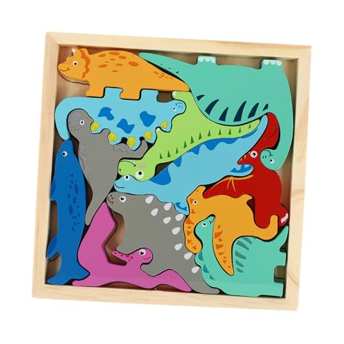 FUNNETOYU Holzpuzzle Dinosaurier Lernspielzeug Interaktives Montessori Motorikspielzeug aus Naturbelassenem Holz Pädagogisches Steckspiel Hand Auge Koordination und Konzentration für FUNNETOYU Holzpuzzle Dinosaurier Lernspielzeug Interaktives Montessori Motorikspielzeug aus Naturbelassenem Holz Pädagogisches Steckspiel Hand Auge Koordination und Konzentration für von FUNNETOYU
