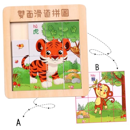 FUNNETOYU Holzpuzzle Finger Slide Puzzle Lernspielzeug aus Holz Bausteine für Jungen Mädchen Pädagogisches Langlebig Sicher Spielerisch Fördern Kreativität und Feinmotorik FUNNETOYU Holzpuzzle Finger Slide Puzzle Lernspielzeug aus Holz Bausteine für Jungen Mädchen Pädagogisches Langlebig Sicher Spielerisch Fördern Kreativität und Feinmotorik von FUNNETOYU