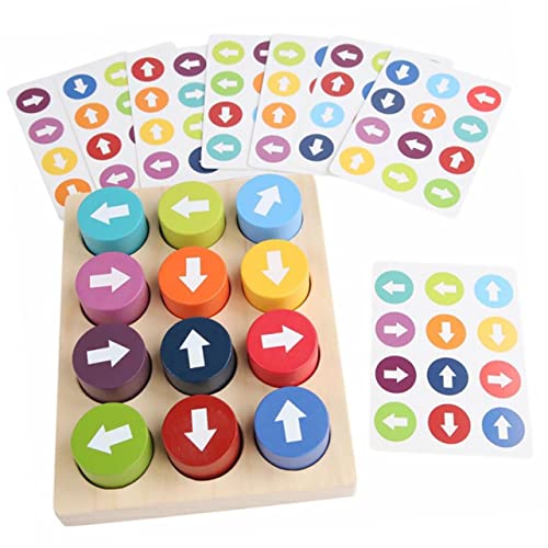 FUNNETOYU Holzpuzzle Lustiges Farben Puzzlespiel mit Pfeilen für Kognitive Entwicklung Fördert Logisches und Farberkennung für Familienaktivitäten und Unterricht FUNNETOYU Holzpuzzle Lustiges Farben Puzzlespiel mit Pfeilen für Kognitive Entwicklung Fördert Logisches und Farberkennung für Familienaktivitäten und Unterricht von FUNNETOYU