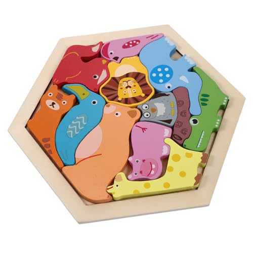 FUNNETOYU Holzpuzzle mit Tierformen Sicheres Langlebiges Lernspielzeug für Kleinkinder Fördert Farb Tiererkennung Hand Augen koordination und Kognitive Entwicklung für Vorschule FUNNETOYU Holzpuzzle mit Tierformen Sicheres Langlebiges Lernspielzeug für Kleinkinder Fördert Farb Tiererkennung Hand Augen koordination und Kognitive Entwicklung für Vorschule von FUNNETOYU