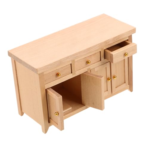 FUNNETOYU Holzschrank aus Birke Unbemalter Micro Szene Aufbewahrungsschrank Platzsparendes Design für Puppenhaus Wohnzimmer und Küchen Dekoration FUNNETOYU Holzschrank aus Birke Unbemalter Micro Szene Aufbewahrungsschrank Platzsparendes Design für Puppenhaus Wohnzimmer und Küchen Dekoration von FUNNETOYU